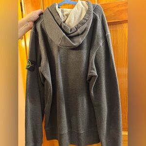 Stone Island Gray  Hooded Sweatshirt
